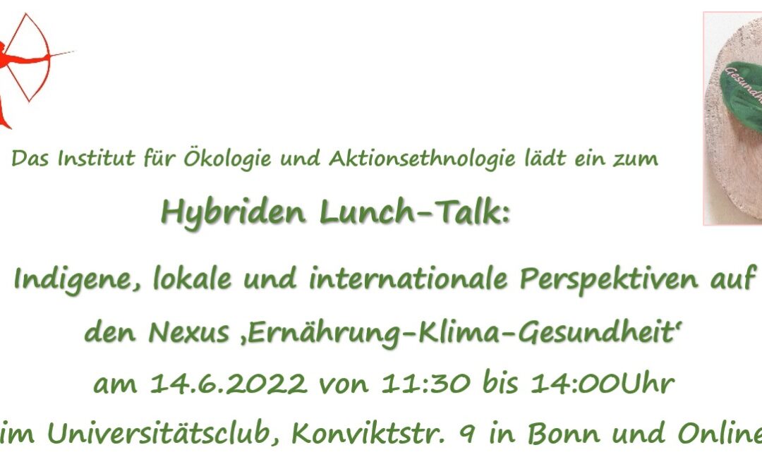Lunch-Talk zum Nexus ‚Ernährung-Gesundheit-Klima‘