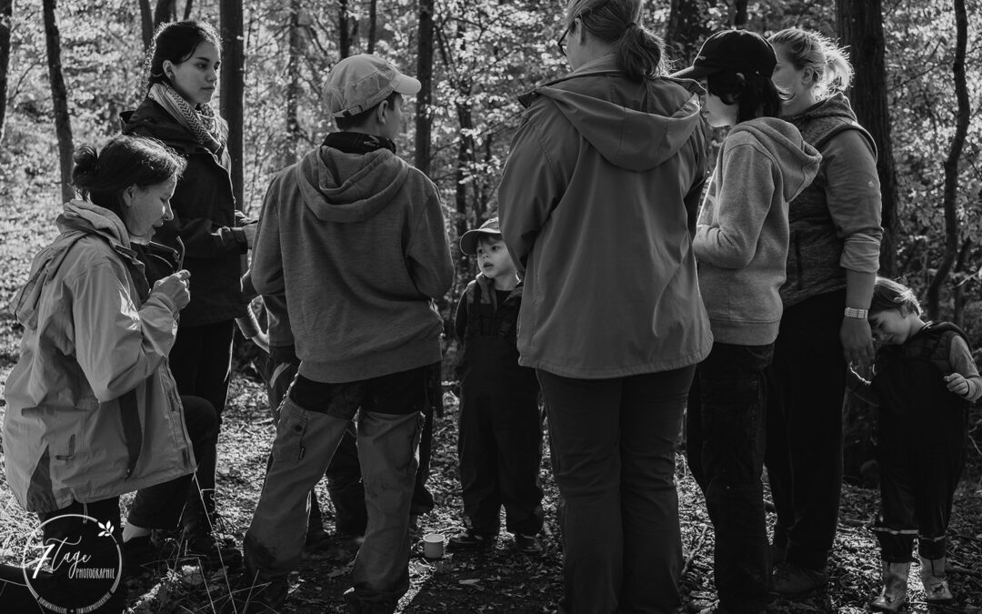 Wir sind ‘raus gegangen mit der Sprache‘ in den Wald