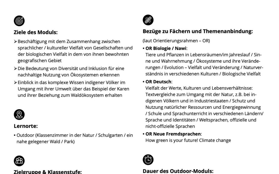 Modul 4 Biologische und sprachliche Vielfalt